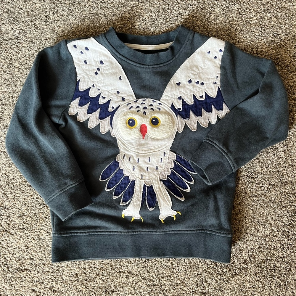 Mini Boden Owl Sweater